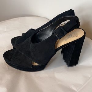 Vince Camuto platform black heels shoes for women size 9.5